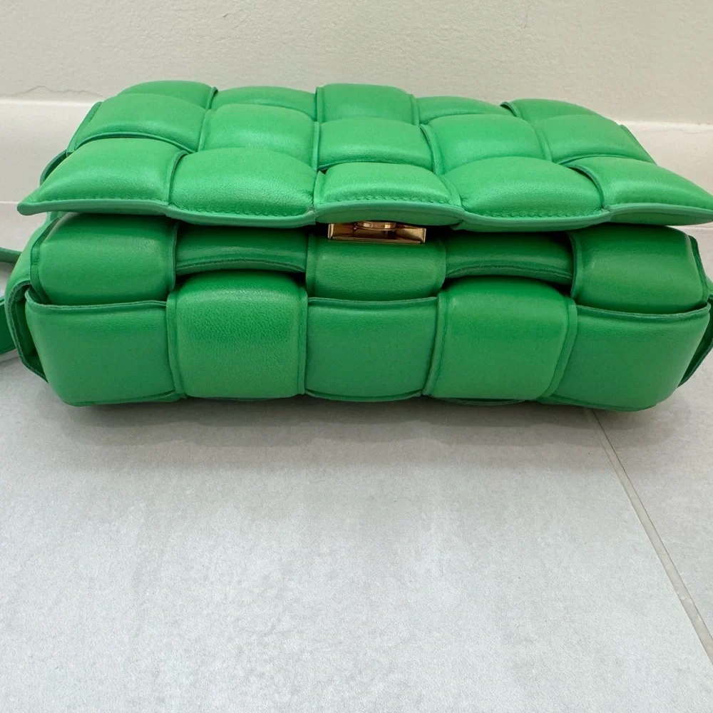Bottega Veneta Borba Intreccio Napa: Grass green/ gold - Picture 3 of 13